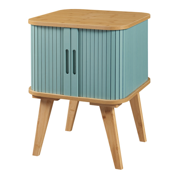 Noptiera Tysvær 58,5x45x45cm bambus [en.casa]