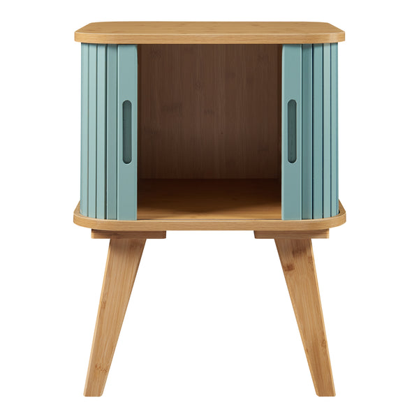 Noptiera Tysvær 58,5x45x45cm bambus [en.casa]