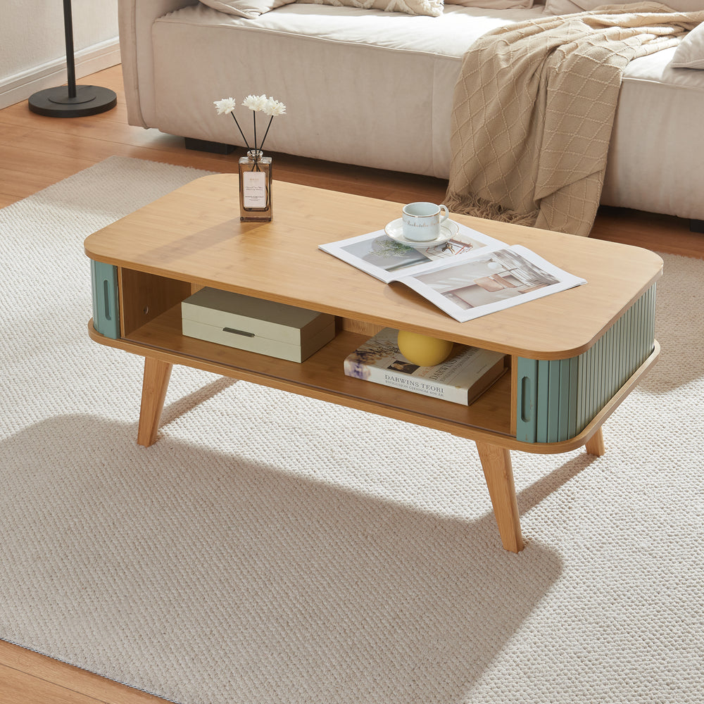 Masuta cafea cu 2 usi glisanteTysvær 100x50x40 cm [en.casa]