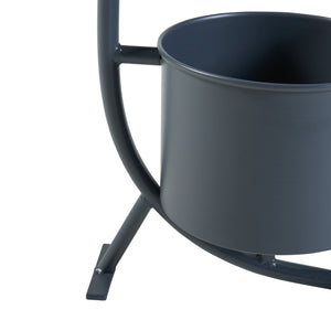 Suport 2 ghivece plante Almelo metal 63x29x21cm [en.casa]