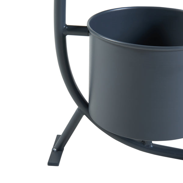 Suport 2 ghivece plante Almelo metal 63x29x21cm [en.casa]