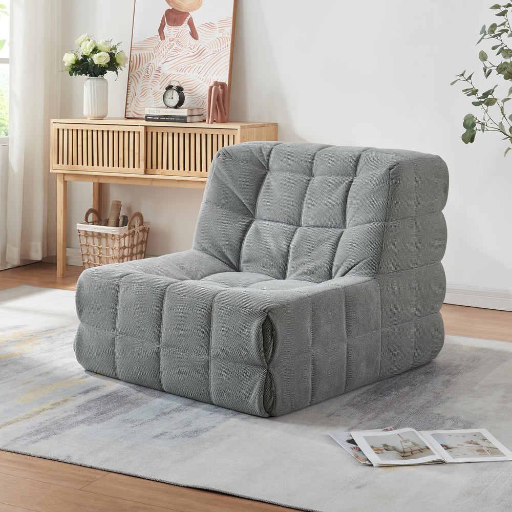 Fotoliu de podea Koskyvn 75x90x100cm textil [en.casa]