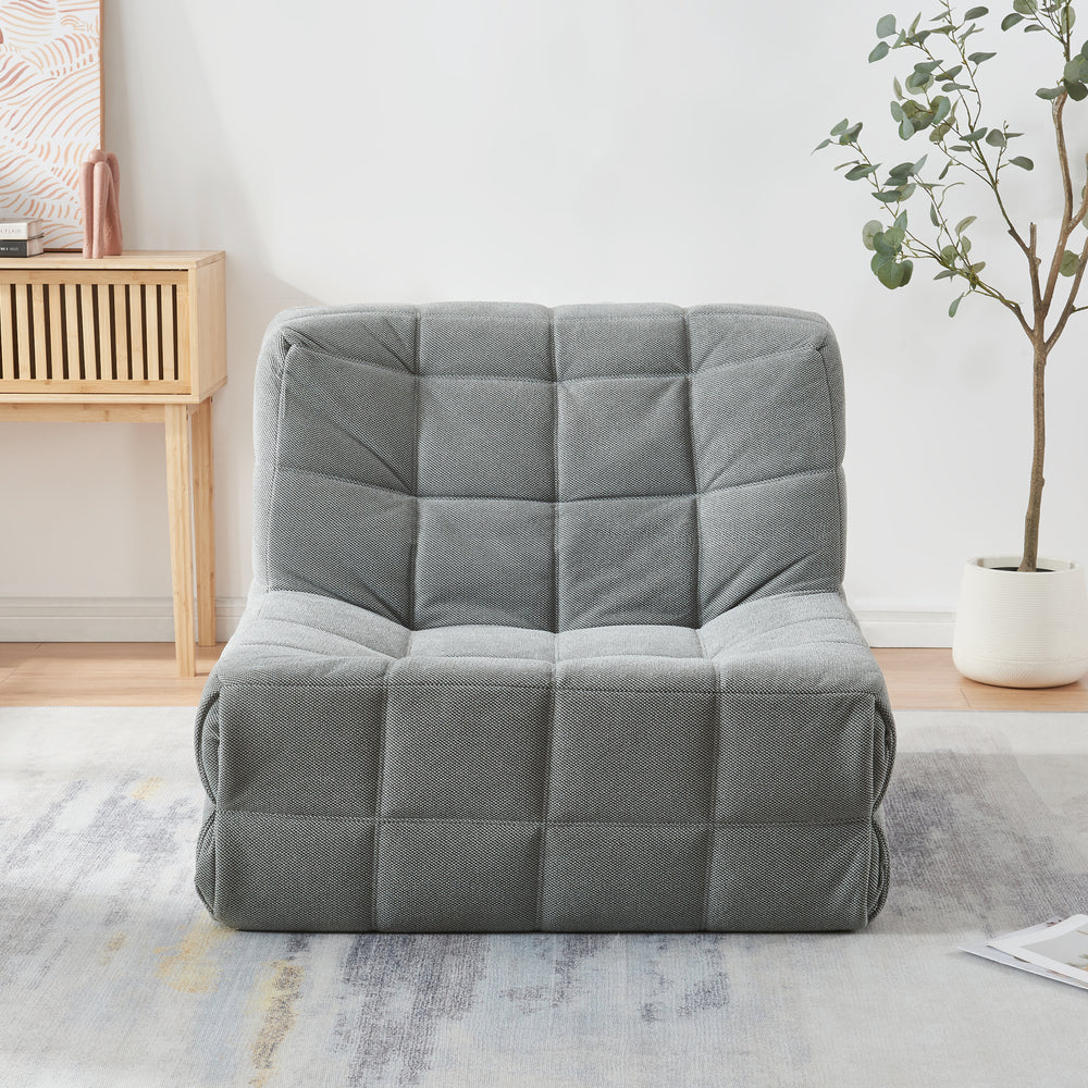 Fotoliu de podea Koskyvn 75x90x100cm textil [en.casa]
