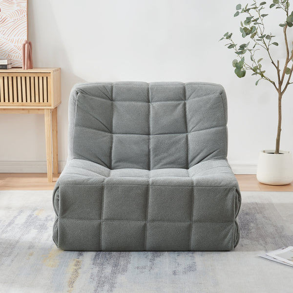 Fotoliu de podea Koskyvn 75x90x100cm textil [en.casa]