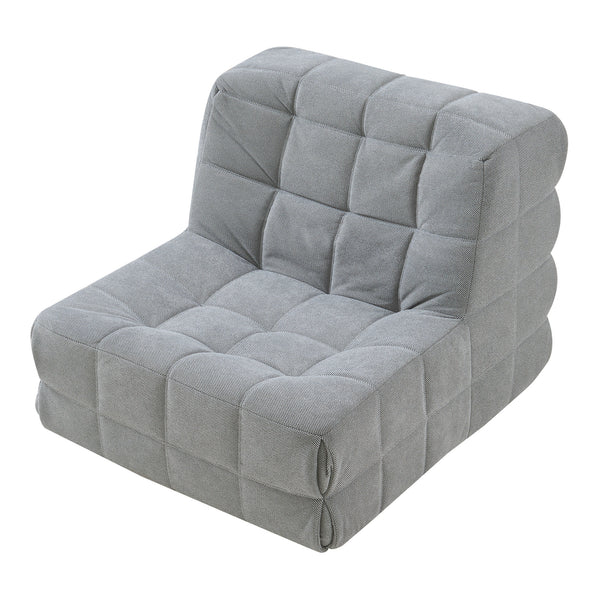 Fotoliu de podea Koskyvn 75x90x100cm textil [en.casa]