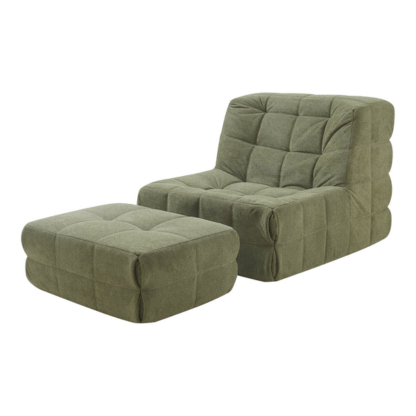 Set fotoliu cu suport picioare Koskyvn 75x90x100 cm textil [en.casa]