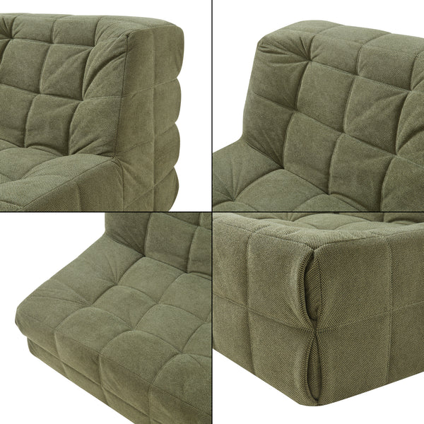 Set fotoliu cu suport picioare Koskyvn 75x90x100 cm textil [en.casa]