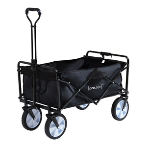 Carucior gradina pliabil Stenlille 84x55cm 80kg otel negru [pro.tec]