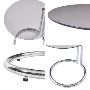 Masuta rotunda Ylivieska 46x44,5 cm metal [en.casa]
