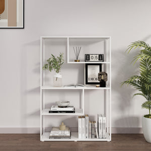 Raft carti de sine statator Sievi 126x85x35cm otel [en.casa]