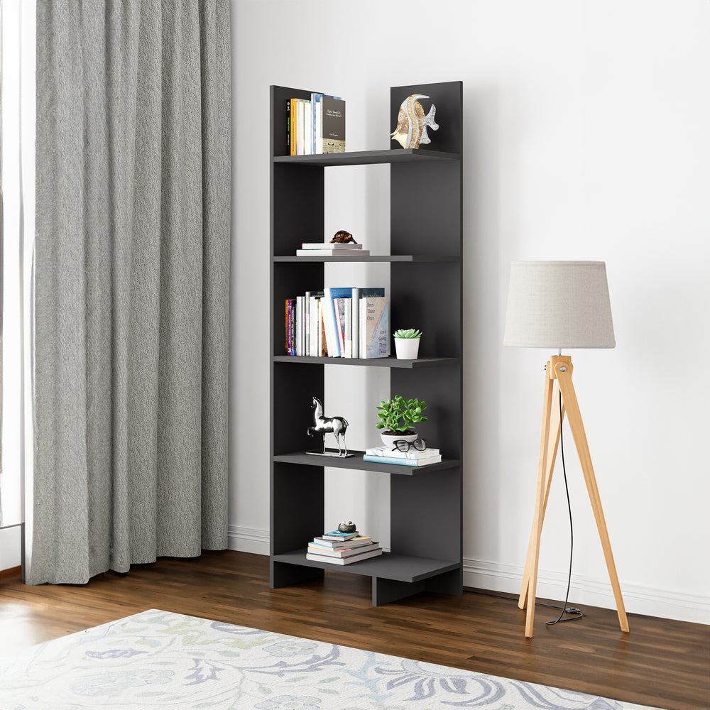Raft carti Vireftere 176x62x29 cm [en.casa]