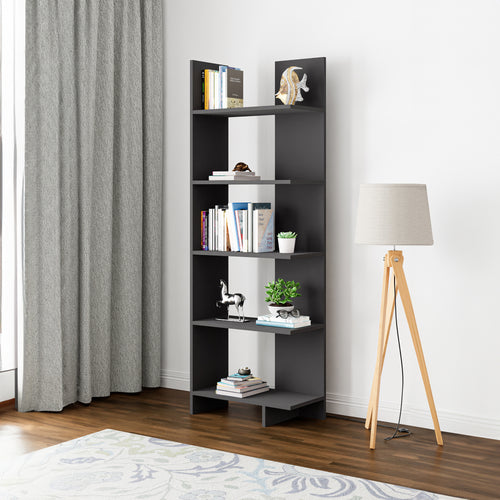 Raft carti Vireftere 176x62x29 cm [en.casa]