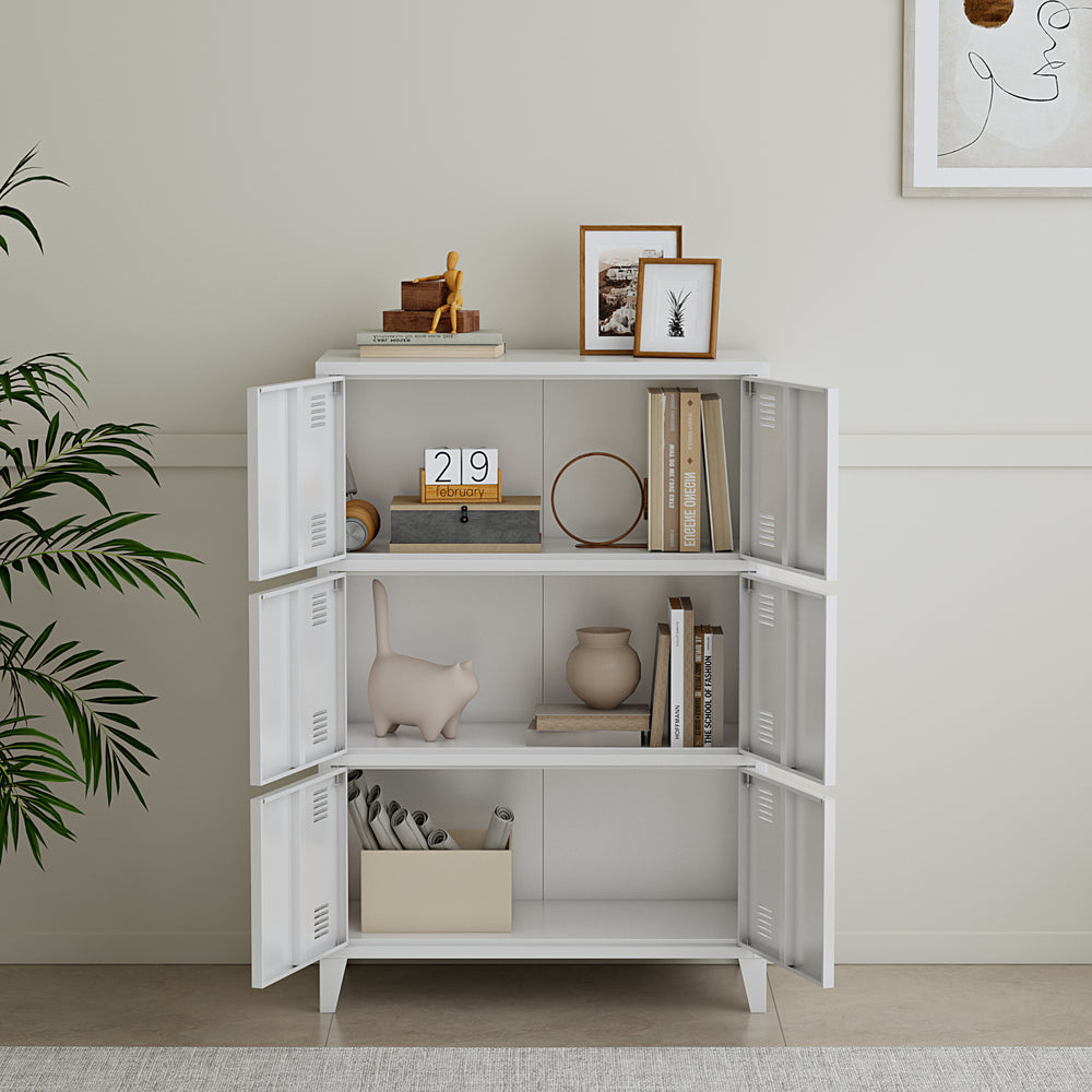 Büroschrank Hamina 113x80x40cm in versch. Farben [en.casa] - premiumXL