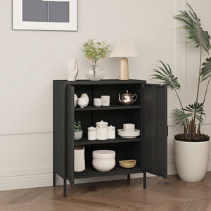 Dulap birou Pyhäranta 101,5x80x40cm otel  [en.casa]