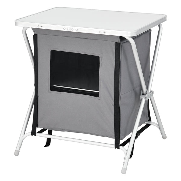 Dulap camping ACSL-1601x gri inchis masuri diferite [en.casa]  