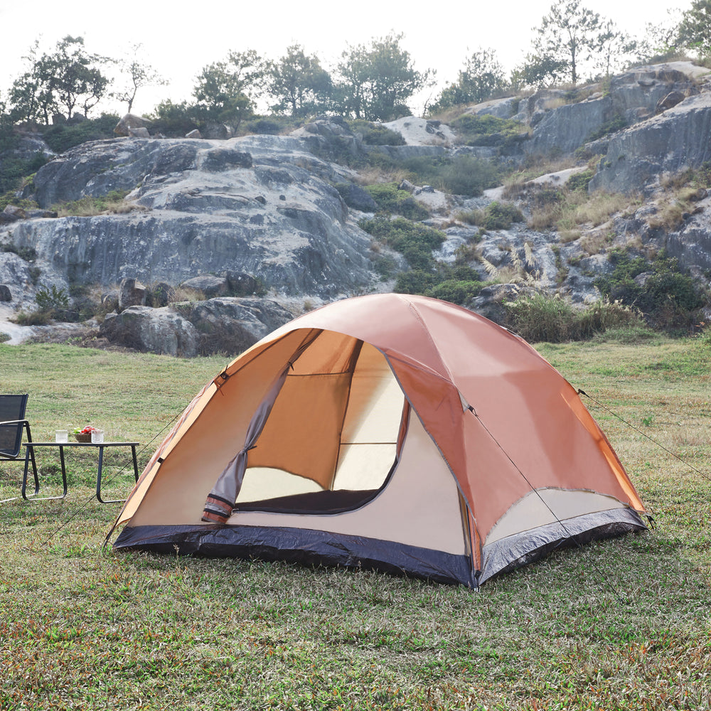 Cort camping Bergeijk 213x213x130cm culori diferite [pro.tec]
