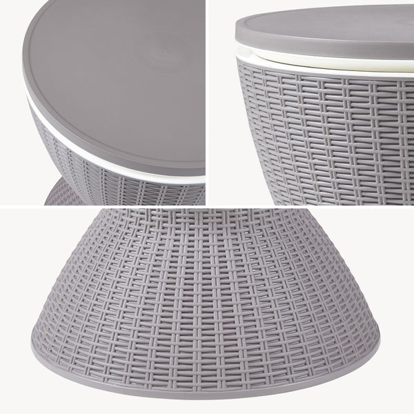  Masa bar cu functie de racire gradina 82x48,5cm plastic cu inaltime reglabila [casa.pro]