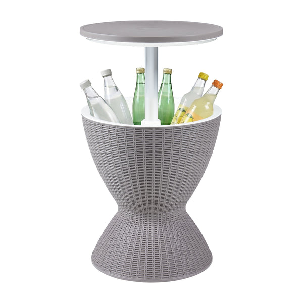  Masa bar cu functie de racire gradina 82x48,5cm plastic cu inaltime reglabila [casa.pro]
