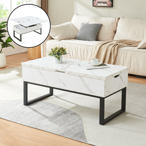 Masuta cafea cu blat extensibil si care se poate ridica Rauli 100x50x47 cm [en.casa]