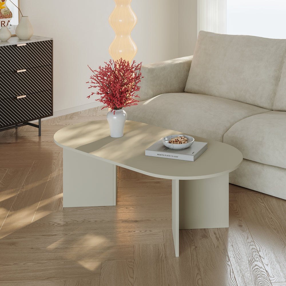 Masuta ovala cafea Kynd 119x60x40 cm [en.casa] 