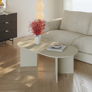 Masuta ovala cafea Kynd 119x60x40 cm [en.casa] 