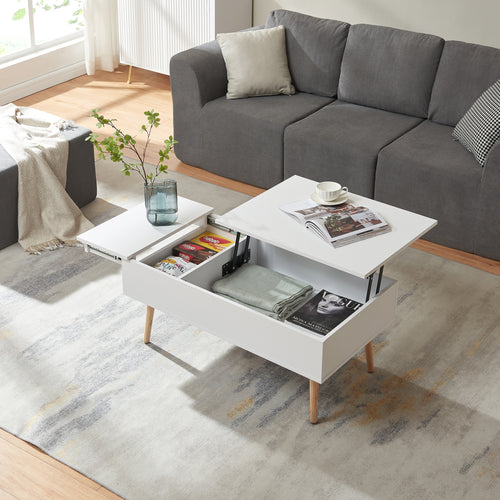 Masuta cafea cu spatiu depozitare Flesen 92x52x40,5 cm [en.casa]