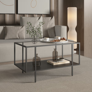 Masuta cafea Nynna 90x50x50 cm negru [en.casa]