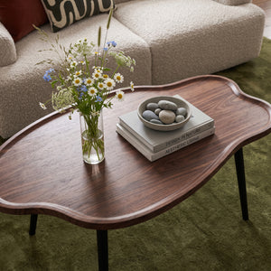 Masuta cafea Trestaneng 100x60x47 cm efect lemn nuc [en.casa] 