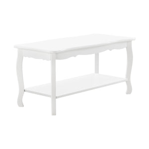 Couchtisch Pearl 88x40x42 cm Shabby Shic Stil Weiß en.casa - premiumXL