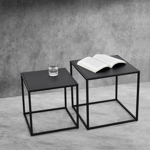 Masute living Reli set 2 buc masuri diferite forma patrata [en.casa]