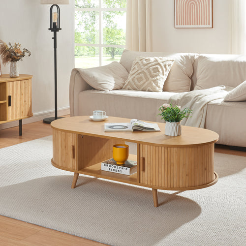 Couchtisch Nordkapp mit 2 Türen [en.casa] - premiumXL