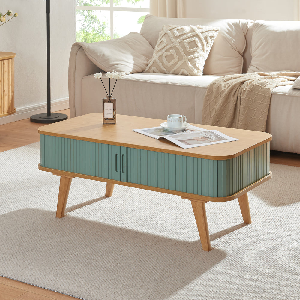 Masuta cafea cu 2 usi glisanteTysvær 100x50x40 cm [en.casa]