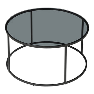 Masa cafea Kolari blat sticla culori diferite [en.casa]