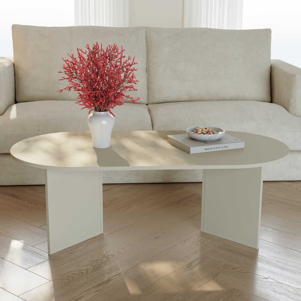 Masuta ovala cafea Kynd 119x60x40 cm [en.casa] 
