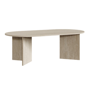 Masuta ovala cafea Kynd 119x60x40 cm [en.casa] 