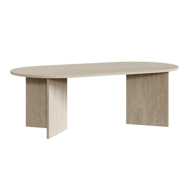 Masuta ovala cafea Kynd 119x60x40 cm [en.casa] 