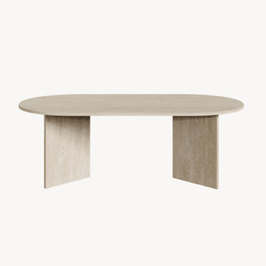 Masuta ovala cafea Kynd 119x60x40 cm [en.casa] 