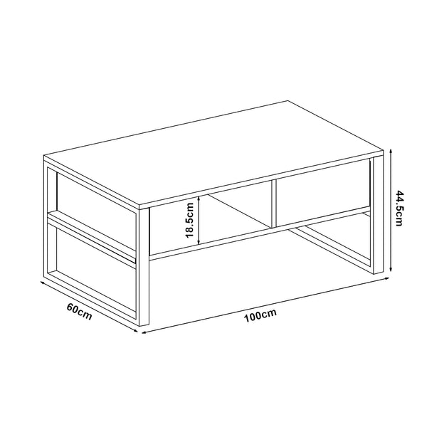 Masuta cafea Laukaa 100x60x45 cm [en.casa]
