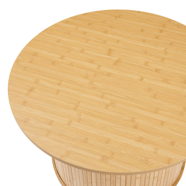 Masuta cafea Ledepid natur rotunda [en.casa]