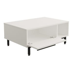 Masuta cafea cu compartiment si raft depozitare Majaajoå 90x60x37,5cm [en.casa]