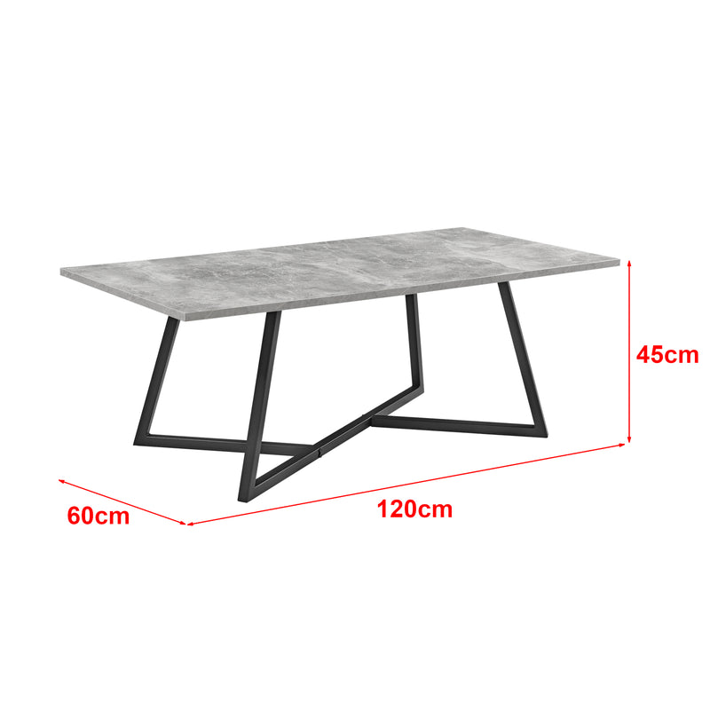 Schiță cotată Masuta cafea Mosta 120 x 60 x 45 cm culori diferite [en.casa]