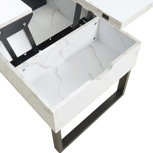 Masuta cafea cu blat extensibil si care se poate ridica Rauli 100x50x47 cm [en.casa]