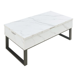 Masuta cafea cu blat extensibil si care se poate ridica Rauli 100x50x47 cm [en.casa]