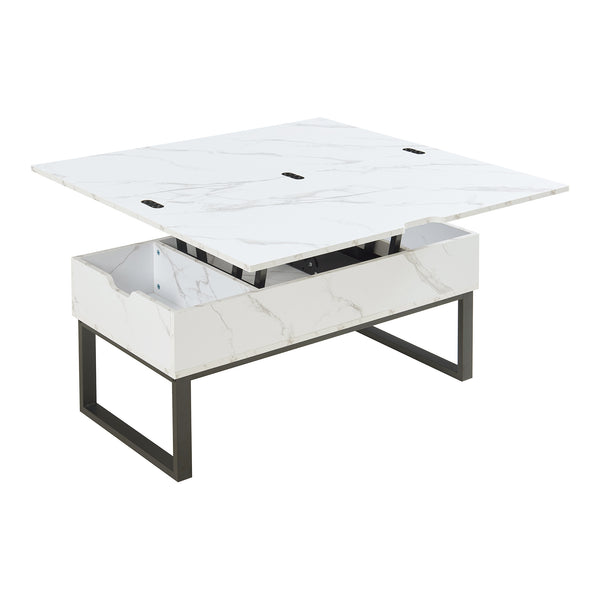 Masuta cafea cu blat extensibil si care se poate ridica Rauli 100x50x47 cm [en.casa]