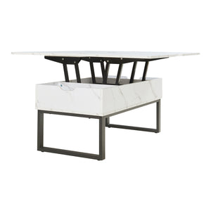 Masuta cafea cu blat extensibil si care se poate ridica Rauli 100x50x47 cm [en.casa]