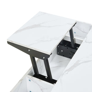 Masuta cafea cu blat extensibil si care se poate ridica Rauli 100x50x47 cm [en.casa]