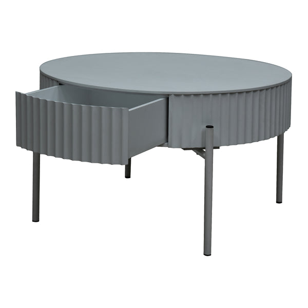 Masuta rotunda cu sertar Rill 36x30 cm [en.casa]