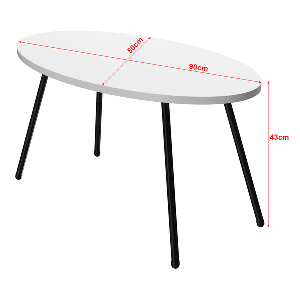 Masă de cafea Skærbæk 43 x 90 x 50 cm în diferite culori [en.casa]