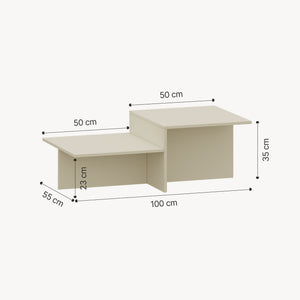 Masuta cafea Taniena 100x55x35 cm [en.casa]