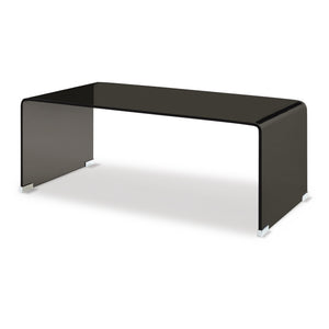 Masuta cafea Väsas 90x45x35 cm sticla curbata [en.casa] 